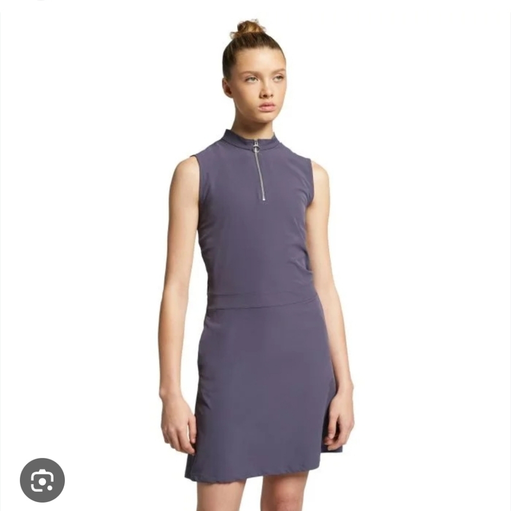 Women's Nike Dry-Fit Fle Tennis Pleated Lace Detail Dress Sz S Sporty Feminine